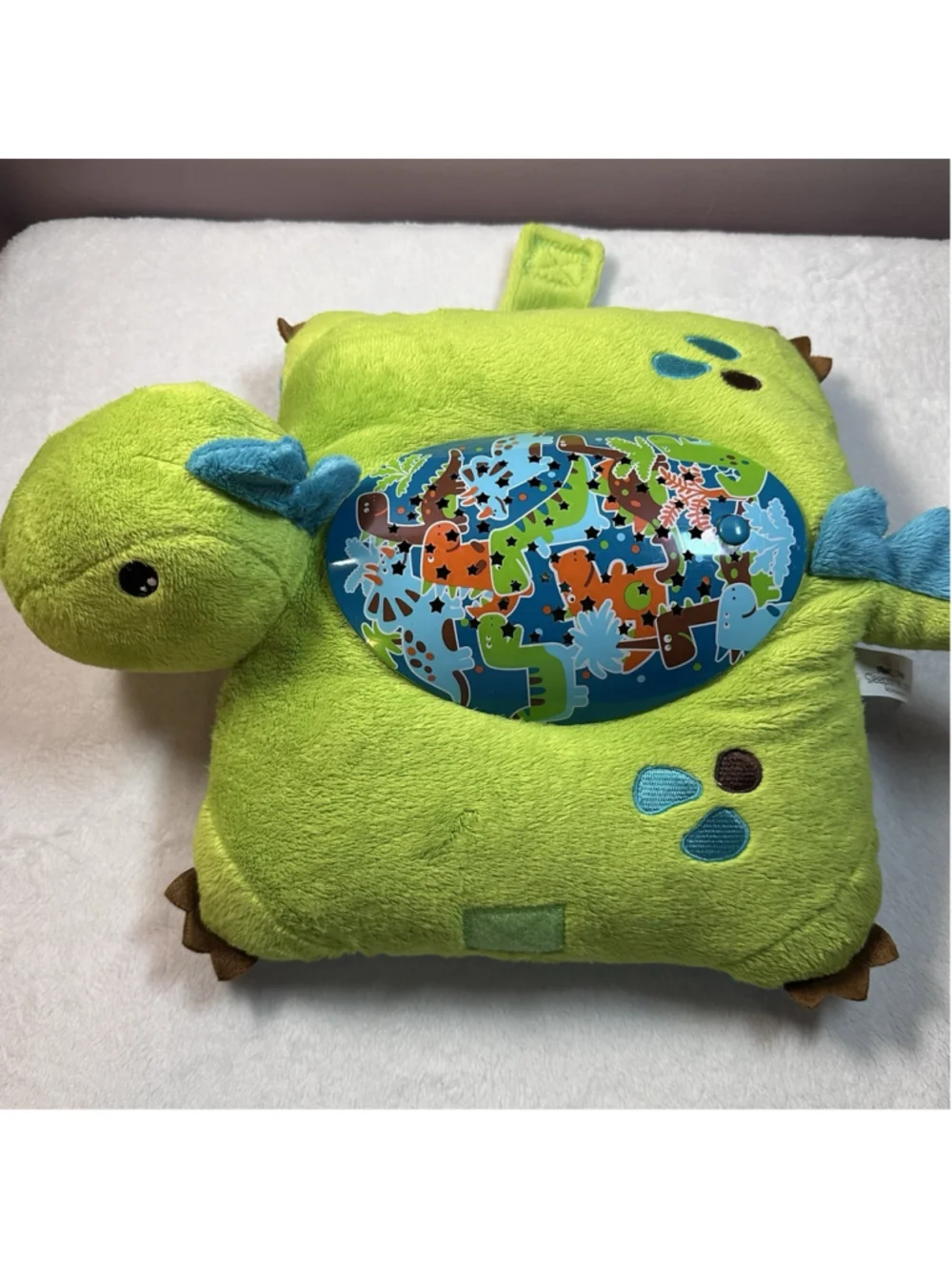 Pillow Pets Dinosaur Sleeptime Stars Plush Night Light Green Toy Working